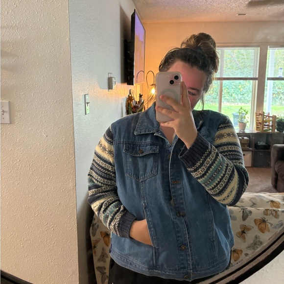 Faded glory denim/sweater jacket - Picture 9 of 9